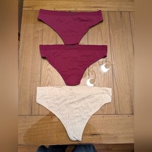 Salvage Women's Panties - Burgundy and Cream